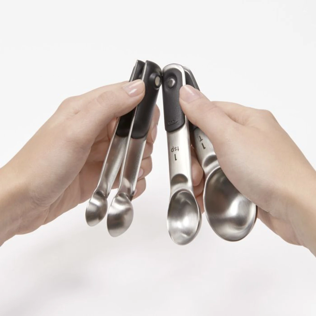 OXO - Good Grips Stainless Steel 4 Piece Measuring Spoon Set 4 OXO - Good Grips Stainless Steel 4 Piece Measuring Spoon Set - Image 4