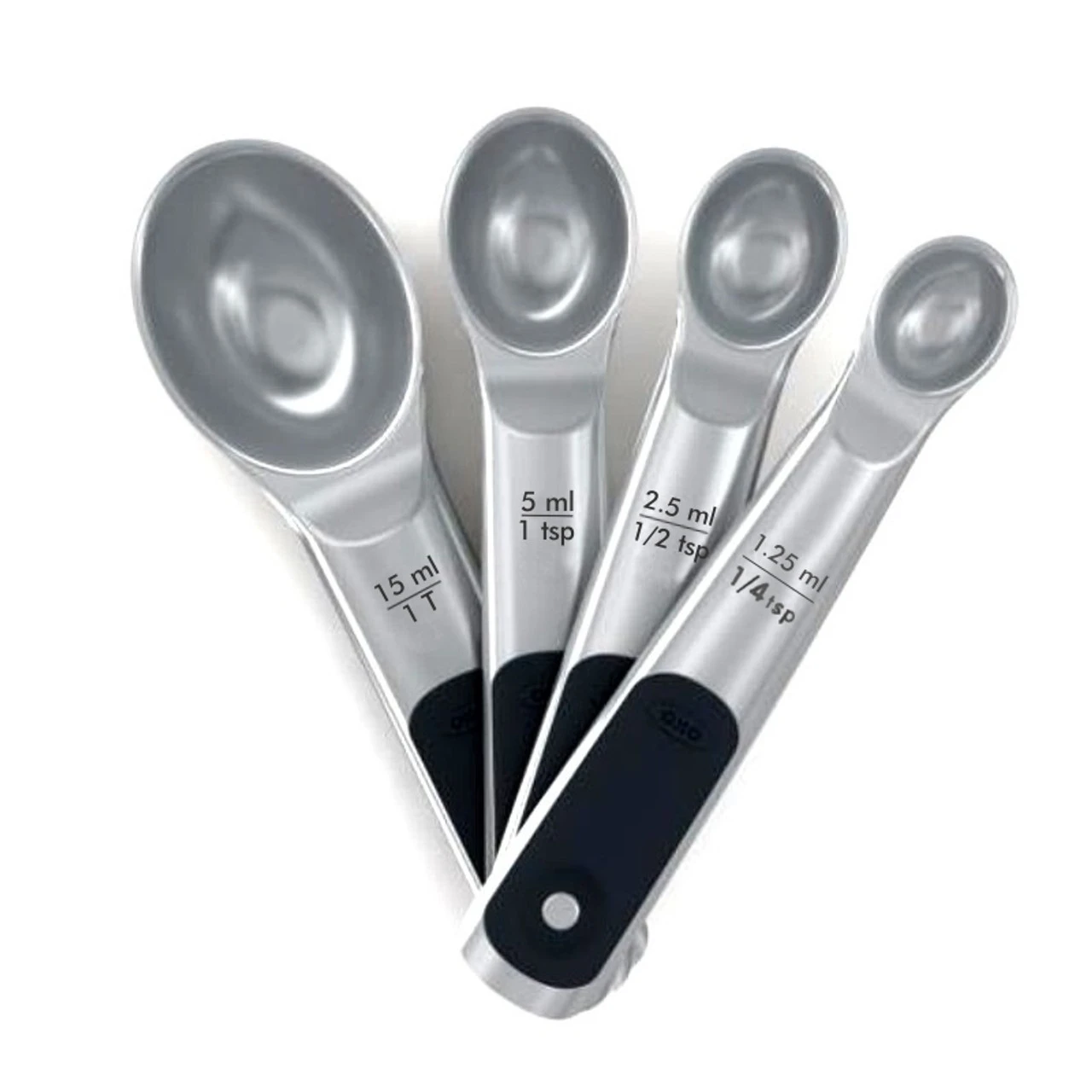 OXO - Good Grips Stainless Steel 4 Piece Measuring Spoon Set 1 OXO - Good Grips Stainless Steel 4 Piece Measuring Spoon Set