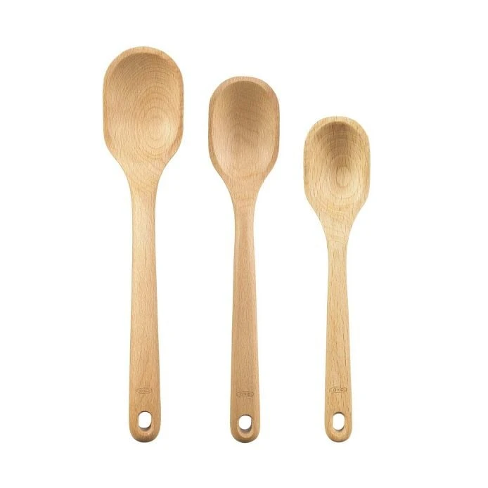 3 Piece Wooden Spoon Set 2 3 Piece Wooden Spoon Set - Image 2