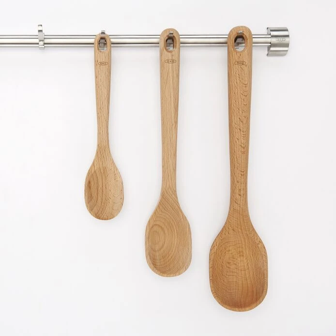 3 Piece Wooden Spoon Set 3 3 Piece Wooden Spoon Set - Image 3