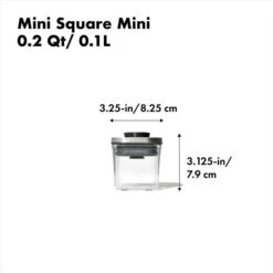 Steel POP Container - Mini Square (0.2 Qt) -KitchenCraft Deals Store 3118500 stlminisquaremini