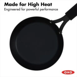 OXO Obsidian Carbon Steel 8" Frypan With Silicone Sleeve -KitchenCraft Deals Store cc005099 001 7