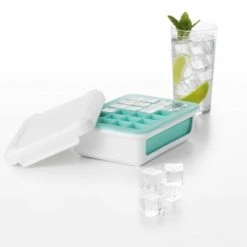 Covered Silicone Ice Cube Tray-Cocktail Cubes -KitchenCraft Deals Store covered silicone ice cube tray cocktail cubes 11154300 3