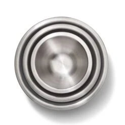 3-Piece Stainless Steel Mixing Bowl Set - Blue/Gray -KitchenCraft Deals Store gg 11289200 2 1