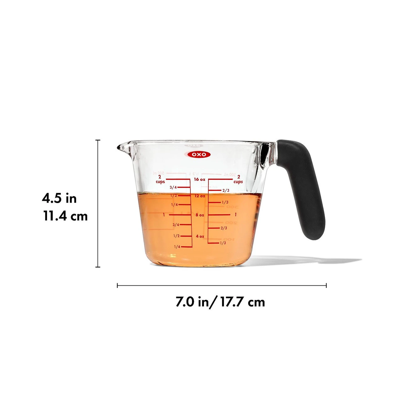 Oxo Good Grips - 2 Cup Glass Measuring Cup 6 Oxo Good Grips - 2 Cup Glass Measuring Cup - Image 6