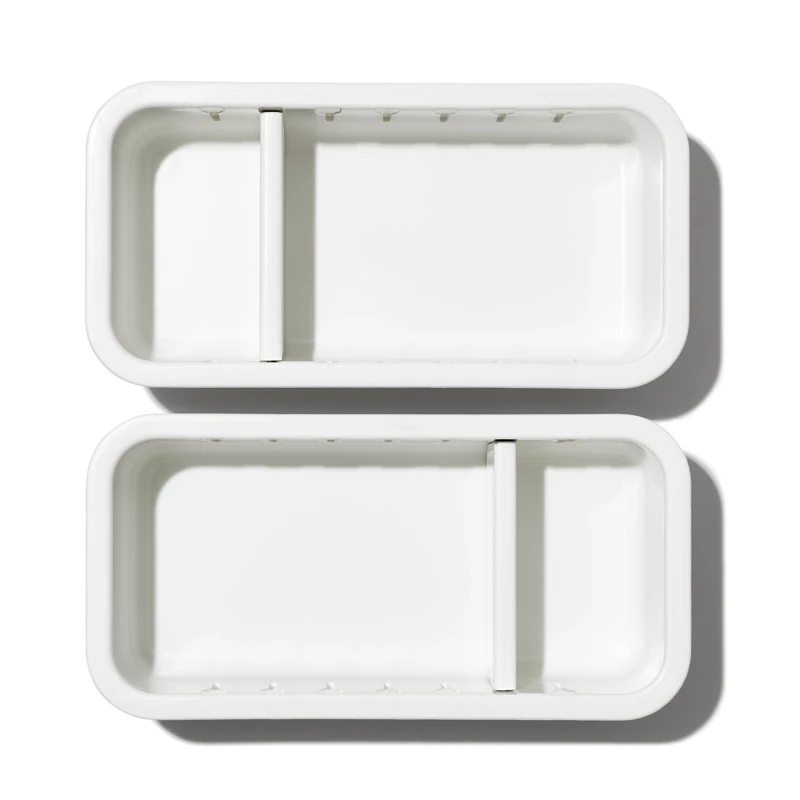 Oxo 2 Piece Adjustable Drawer Bin Set 2 Oxo 2 Piece Adjustable Drawer Bin Set - Image 2