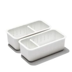 Oxo 2 Piece Adjustable Drawer Bin Set