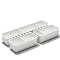 OXO 3 Pc Slim Adjustable Drawer Bin Set