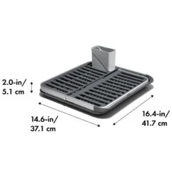 OXO Aluminum Folding Dish Rack -KitchenCraft Deals Store oxo oxo aluminum folding dish rack 3