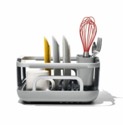 OXO Over-the-sink Aluminum Dish Rack -KitchenCraft Deals Store oxo oxo over the sink aluminum dish rack 2