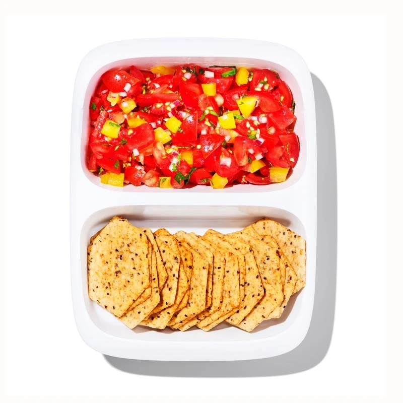 OXO Prep & Go Divided Food Container 1 OXO Prep & Go Divided Food Container