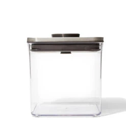 Oxo Steel POP 2.0 Big Square Short Container 2.6 L -KitchenCraft Deals Store oxo oxo steel pop 20 big square short container 26 2