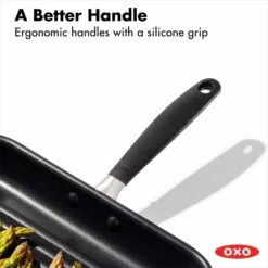 Non-Stick 11-Inch Grill Pan -KitchenCraft Deals Store oxo 11insqugrill product handle 1
