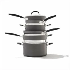Non-Stick 10 Piece Cookware Pots And Pans Set -KitchenCraft Deals Store oxo gg 10pcset product 2 1