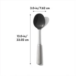 OXO Steel Silicone Cooking Spoon -KitchenCraft Deals Store stl 3120700 8dim